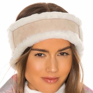 UGG WOMEN'S SUEDE AND SHEEPSKIN HEADBAND